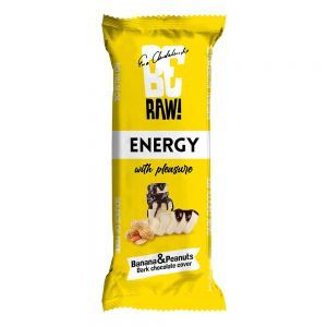 BeRAW! Energy Baton energetyczny Banana & Peanuts 40 g (banan, orzeszki ziemne)
