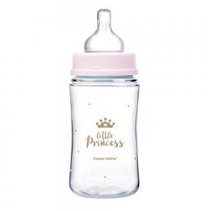 Canpol babies butelka szeroka antykolkowa EasyStart ROYAL BABY 240 ml (35/234) różowa