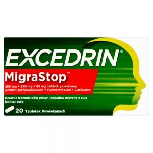 Excedrin MigraStop 250 mg + 250 mg + 65 mg x 20 tabl powlekanych