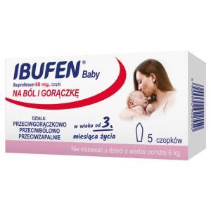 Ibufen Baby  60 mg x 5 czopków