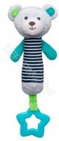 Canpol babies pluszowa zabawka z piszczkiem i gryzakiem (68/055) szara