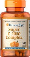 Puritan's Pride Witamina C - 1000 mg x 100 tabl powlekanych