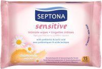 Septona Sensitive chusteczki nawilżone do higieny intymnej x 15 sztuk