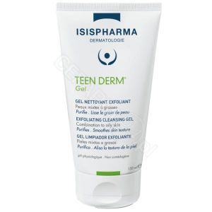 Isispharma TeenDerm gel - antybakteryjny żel do mycia skóry tłustej, trądzikowej 150 ml