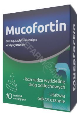 Mucofortin 600 mg x 10 tabl musujących