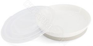 Twistshake talerz z pokrywką 6m+ (biały)