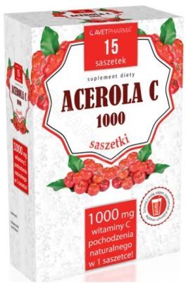 Acerola C 1000 mg x 15 sasz (Avet Pharma)