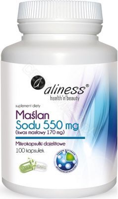 Aliness Maślan Sodu 550 mg x 100 kaps