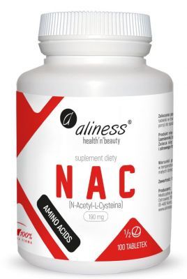 Aliness NAC  N-Acetyl-L-cysteine 190 mg   x 100 tabletek