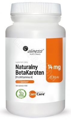 Aliness Naturalny Beta Karoten 14 mg x 100 tabl