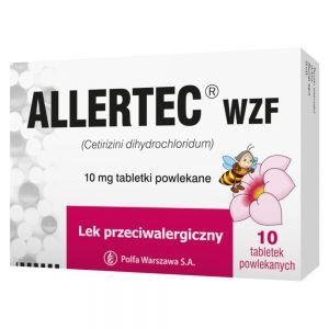 Allertec WZF 10 mg x 10 tabl powlekanych