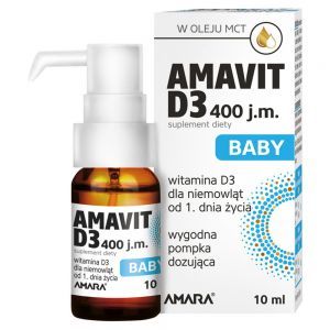 AMAVIT D3 Baby 400 j.m. płyn 10 ml