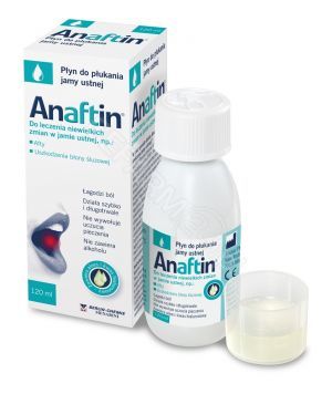Anaftin płyn do płukania jamy ustnej 120 ml