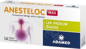 Anesteloc max 20 mg x 14 tabl dojelitowych