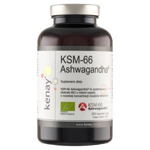 Ashwagandha KSM-66 BIO x 300 kaps (Kenay)