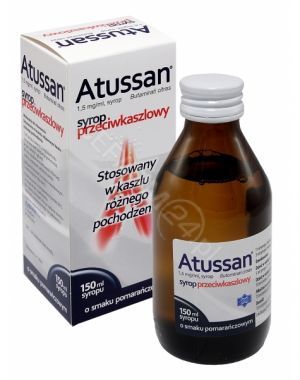 Atussan 1,5 mg/ml syrop 150 ml (butelka szklana)