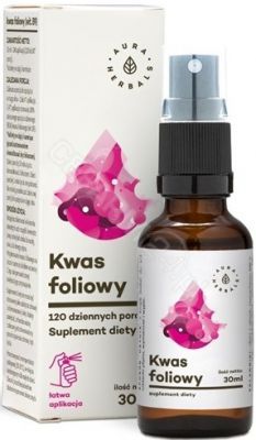 Aura Herbals Witamina B9 Forte (Kwas foliowy)  30 ml