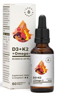 Aura Herbals Witamina D3 + K2 + Omega-3 30 ml