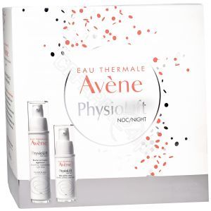 Avene Physiolift promocyjny zestaw - balsam wygładzająco - regenerujący na noc 30 ml + krem pod oczy 15 ml