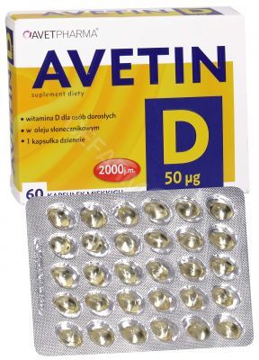 Avetin D 50 ug x 60 kaps miękkich (Avet Pharma)
