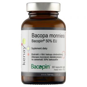 Bacopa monniera Bacopin 50% EU x 60 kaps (Kenay)
