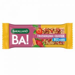 Bakalland BA! Baton zbożowy 5 Zbóż Truskawka & Quinoa 30 g