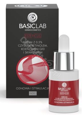 BasicLab Esteticus - serum z 0,5% retinolem, koenzymem Q10 i skwalanem 15 ml