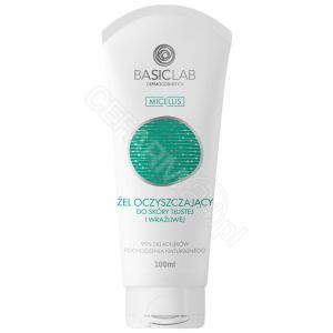 BasicLab oczyszczający żel do mycia skóry tłustej i wrażliwej 100 ml
