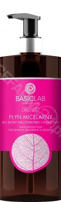 BasicLab płyn micelarny do skóry naczynkowej i wrażliwej 500 ml