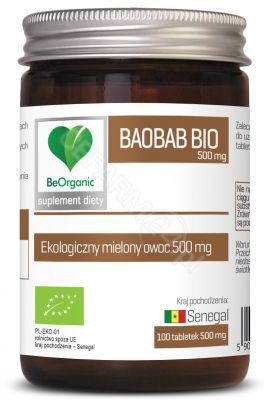 BeOrganic Baobab Bio 500 mg x 100 tabl