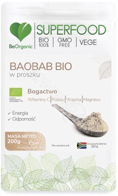 Beorganic Baobab BIO w proszku 200g