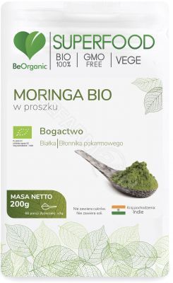 Beorganic Moringa BIO w proszku 200 g