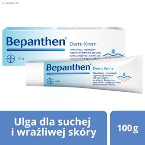 Bepanthen Derm krem 100 g – specjalistyczny krem na suchą skórę, skłonną do podrażnień