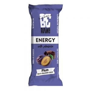 BeRAW! Energy Baton energetyczny Plum 40 g (śliwka, gorzka czekolada)