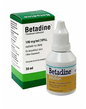 Betadine 100 mg/ml roztwór na skórę 30 ml (import równoległy - Inpharm)