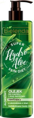 Bielenda Skin Diet hydro aloe nawilżający olejek pod prysznic i do kąpieli 400 ml