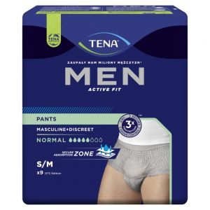 Bielizna chłonna TENA Men Pants Normal Grey S/M x 9 szt