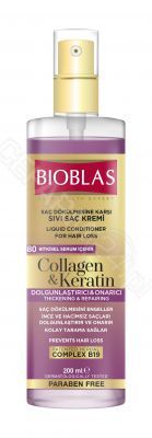 Bioblas kolagenowo - keratynowa odżywka w płynie do włosów cienkich i zniszczonych 200 ml