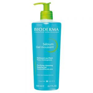 Bioderma Sebium moussant - antybakteryjny żel do mycia twarzy z kompleksem fluidactiv 500 ml