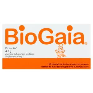 BioGaia x 10 probiotycznych tabletek do żucia o smaku cytrynowym