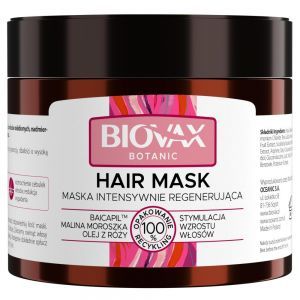 Biovax Botanic maska regenerująca (baicapil, malina moroszka, olej z róży) 250 ml+Biovax Botanic szampon w kostce (baicapil, malina moroszka, olej z róży) 82 g GRATIS!!!
