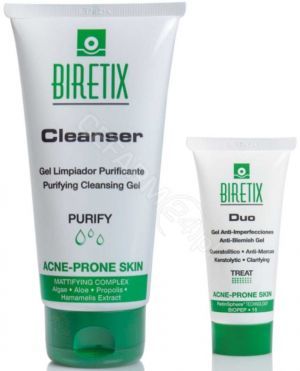 BiRetix promocyjny zestaw - BiRetix Duo - żel złuszczająco - oczyszczający 30 ml + BiRetix Cleanser - żel oczyszczający 150 ml
