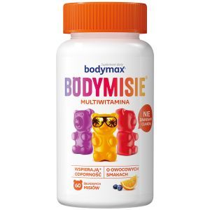 Bodymax Bodymisie Multiwitamina x 60 żelków misiowych o owocowych smakach