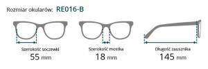 Brilo okulary do czytania RE016-B/350 (+3.5)