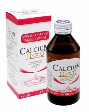 Calcium hasco syrop o smaku malinowym 150 ml
