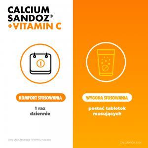 Calcium Sandoz + Witamina C orange 1g x 10 tabl