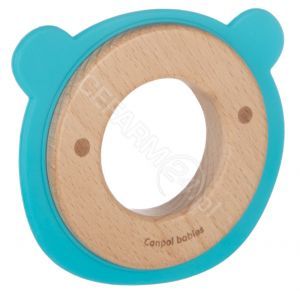 Canpol babies gryzak drewniano- silikonowy dla niemowląt MIŚ (80/304)