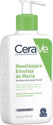 CeraVe Nawilżająca emulsja do mycia twarzy i ciała (skóra normalna i sucha) 236 ml