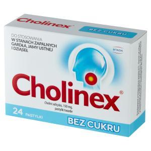 Cholinex bez cukru  x 24 pastylki