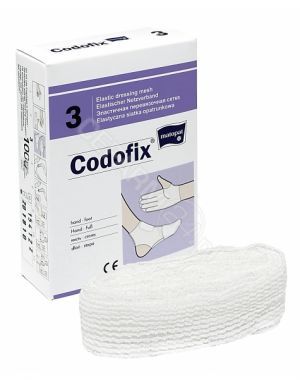 Codofix nr 3 x 1 m elastyczna siatka do podtrzymywania opatrunku (dłoń, stopa)